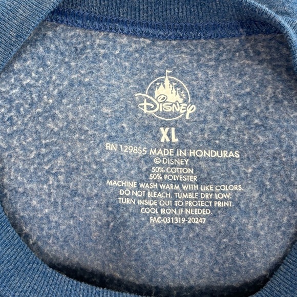 Walt Disney Mickey Mouse Sweatshirt Youth Unisex Blue Size XL From Disney World - Picture 3 of 4
